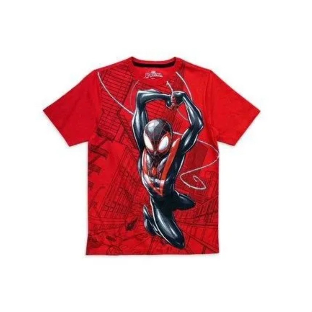 Marvel Boys Red Short Sleeve Tops, Shirts & T-Shirts for Boys Sz 10/12